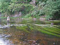 Fly fishing on the Ithon